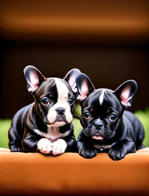 Adorable Bulldog Terrier - Wrinkle Studio Portrait