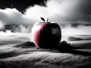 Fresh and Juicy Red Apple Snack