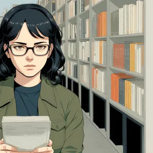 Smiling businesswoman working on laptop in office