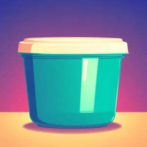 Empty Garbage Cup - 3D Object