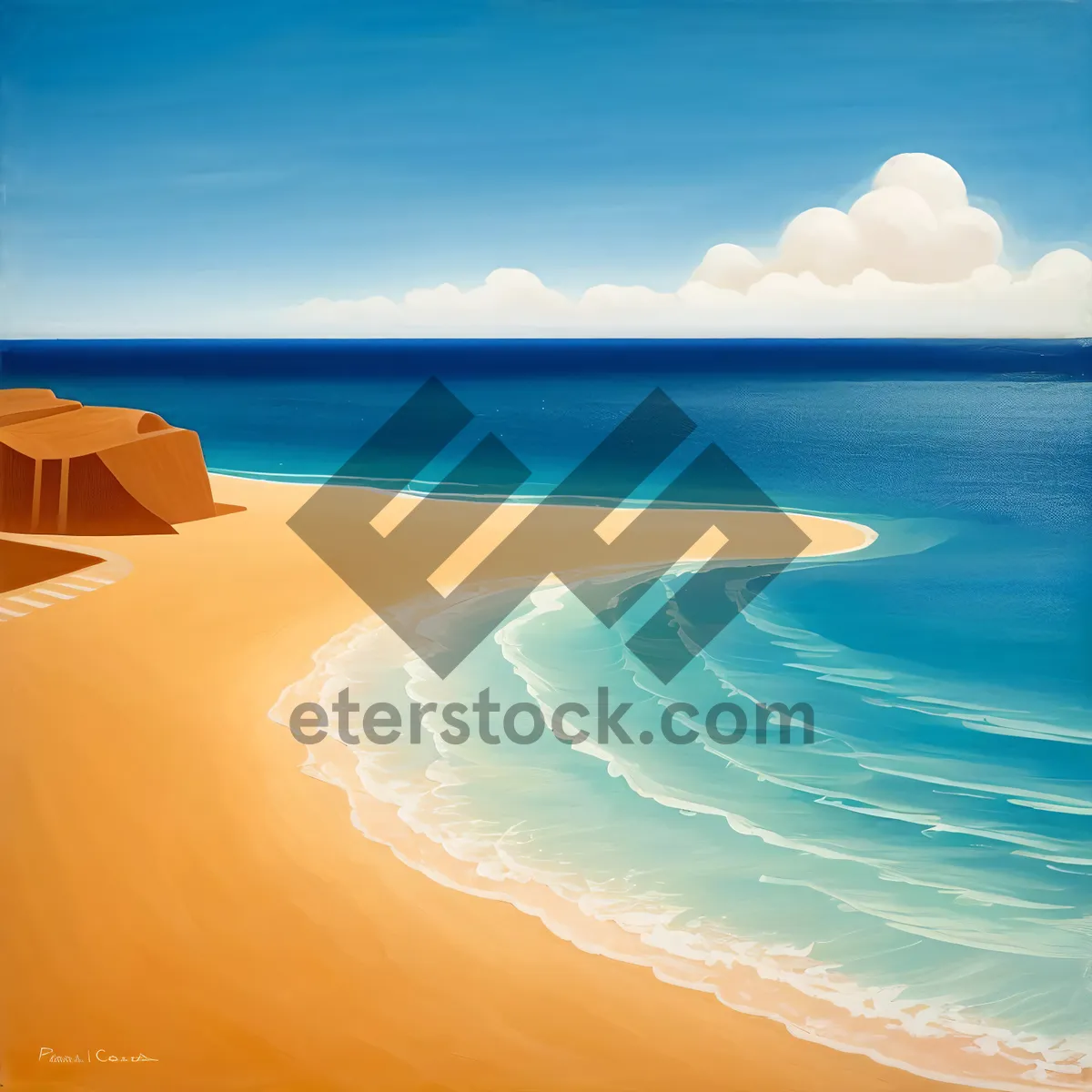 Picture of Serenity on the Turquoise Shore