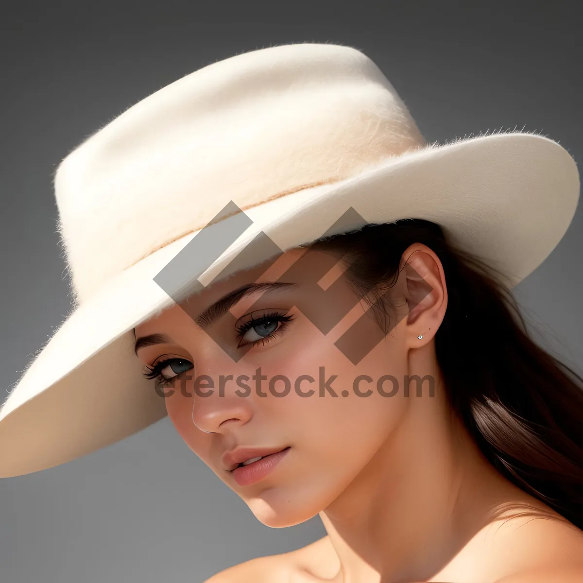 Picture of Stylish Cowgirl Fashion Portrait with Pretty Model