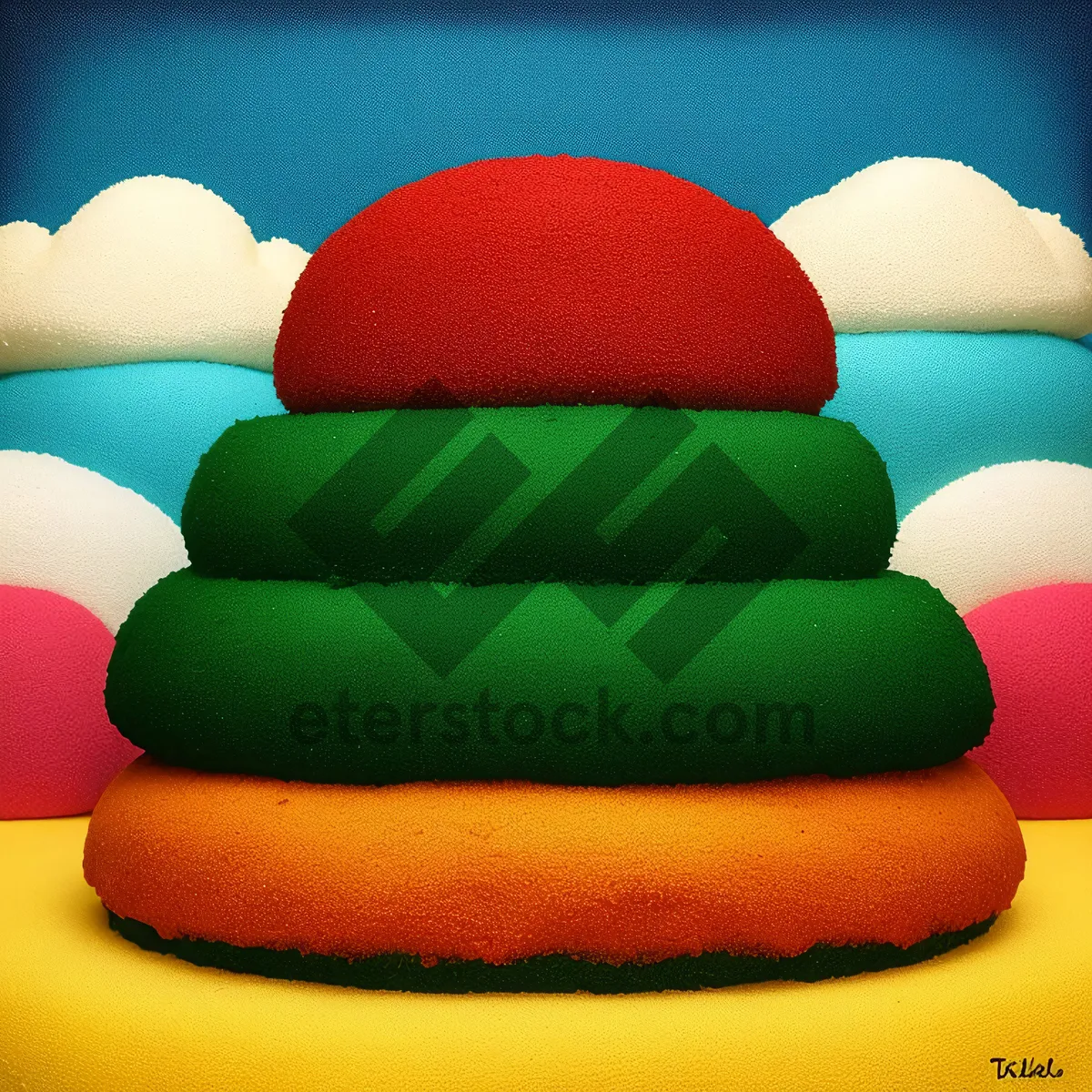 Picture of Colorful Confectionery Shapes