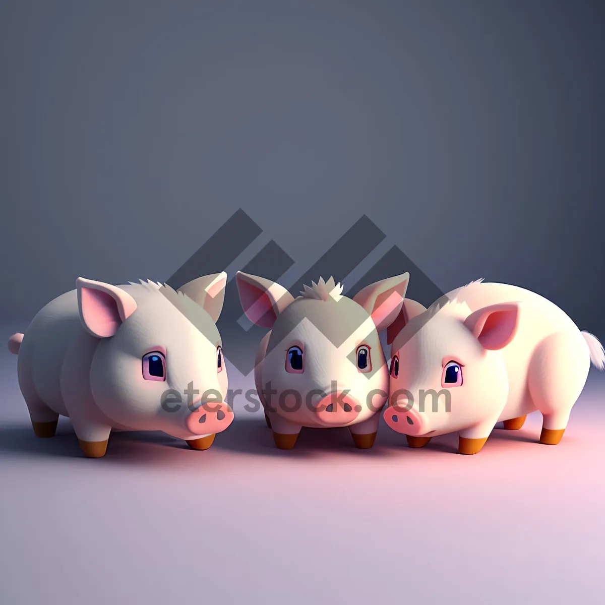 Picture of Pink Piggy Bank with Coins for Savings