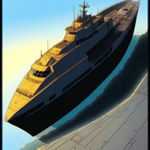 Luxury Yacht Sailing in the Harbor