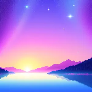 Starry Winter Night – Graphic Snow Light