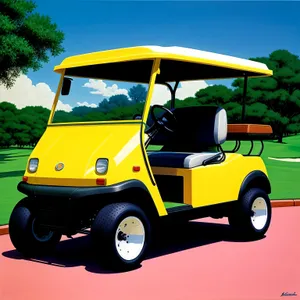 Electric Golf Car on Course: Fast and Eco-Friendly Transportation