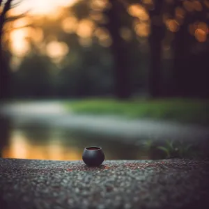 Golf Ball in Acorn-shaped Strainer Filter