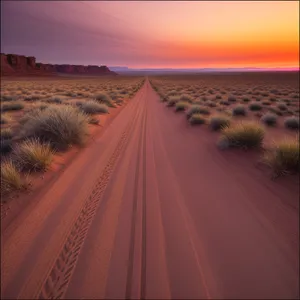 Golden Dunes at Sunset: Serene Desert Oasis