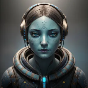 Astroautomaton Portrait: Head Sculpture of Human Astronaut