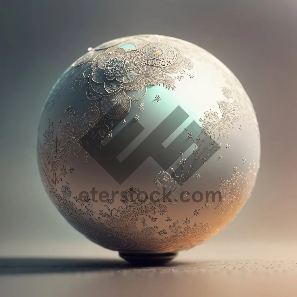 Picture of Global Earth Egg on Satellite Orbit