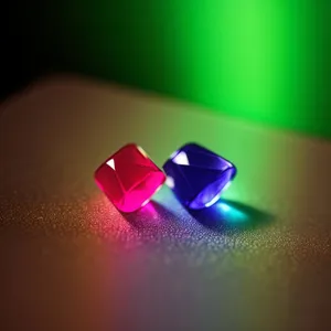 Vibrant LED Light Design: Colorful and Bright 3D Art