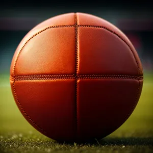 Stitched Orange Basketball: Essential Game Equipment for Athletics
