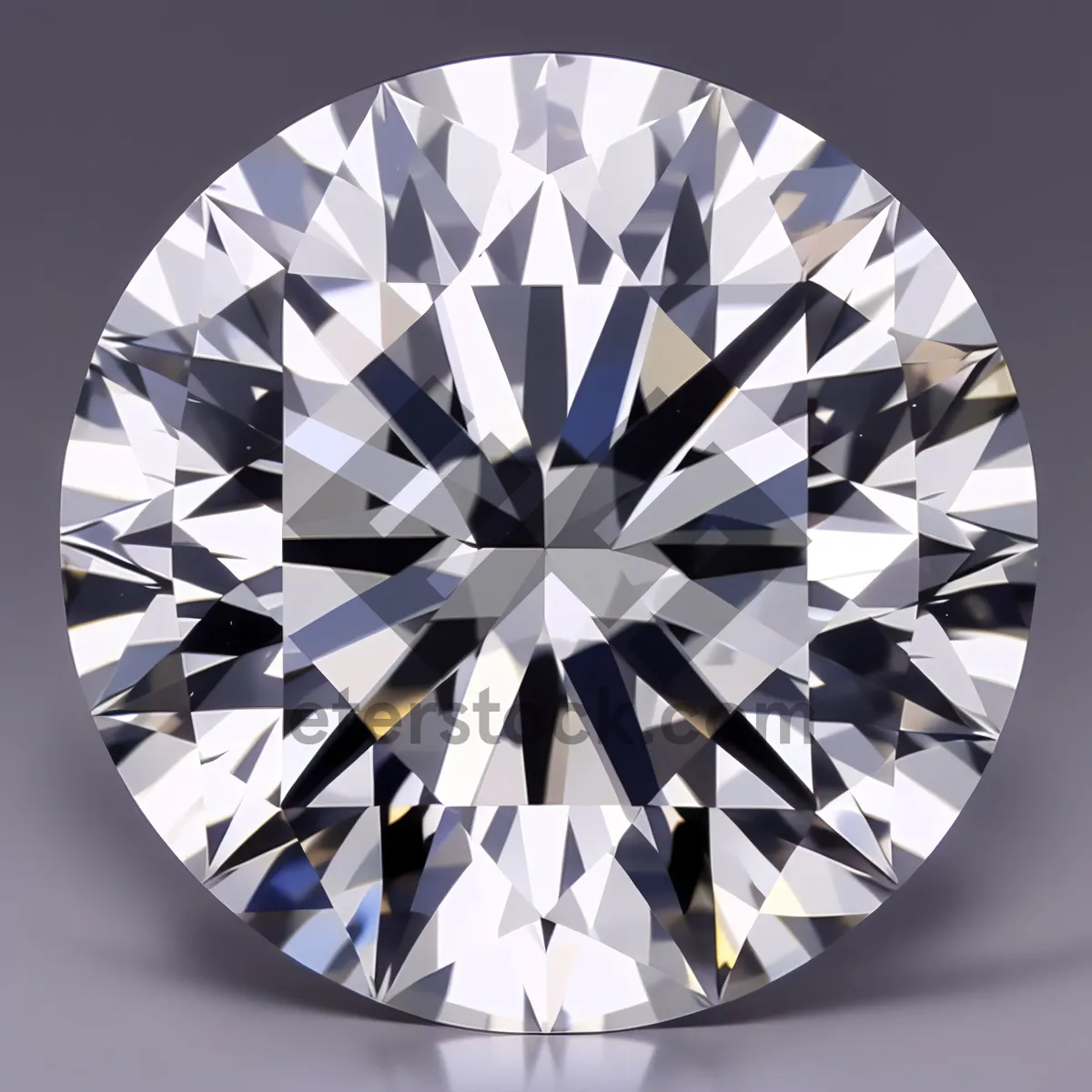 Picture of Radiant Brilliance: Precious Diamond in Round Facet