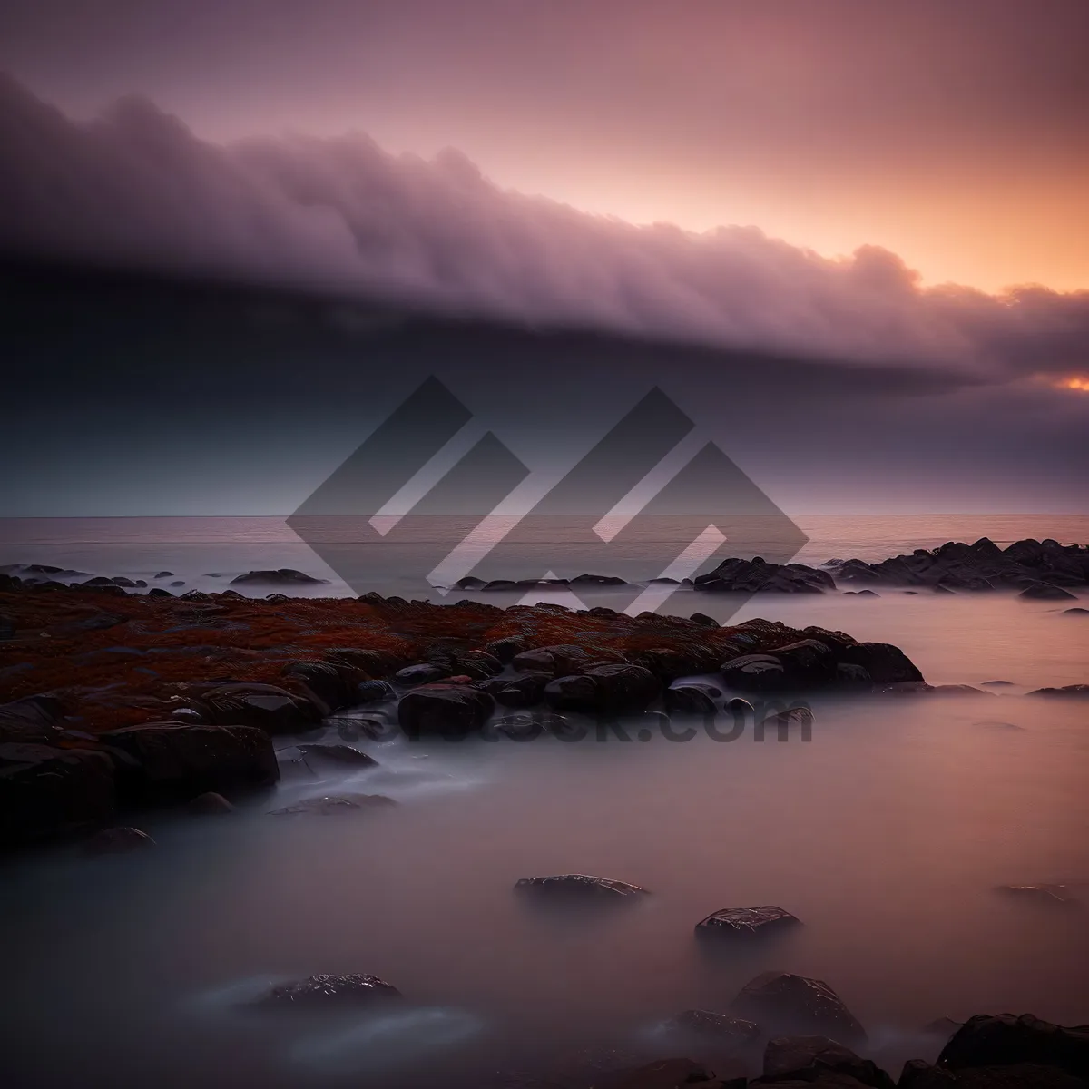 Picture of Serenity on the Horizon: Sunset over the Beach