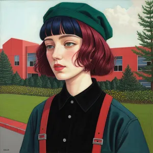 Smiling businesswoman in professional suit achieving success