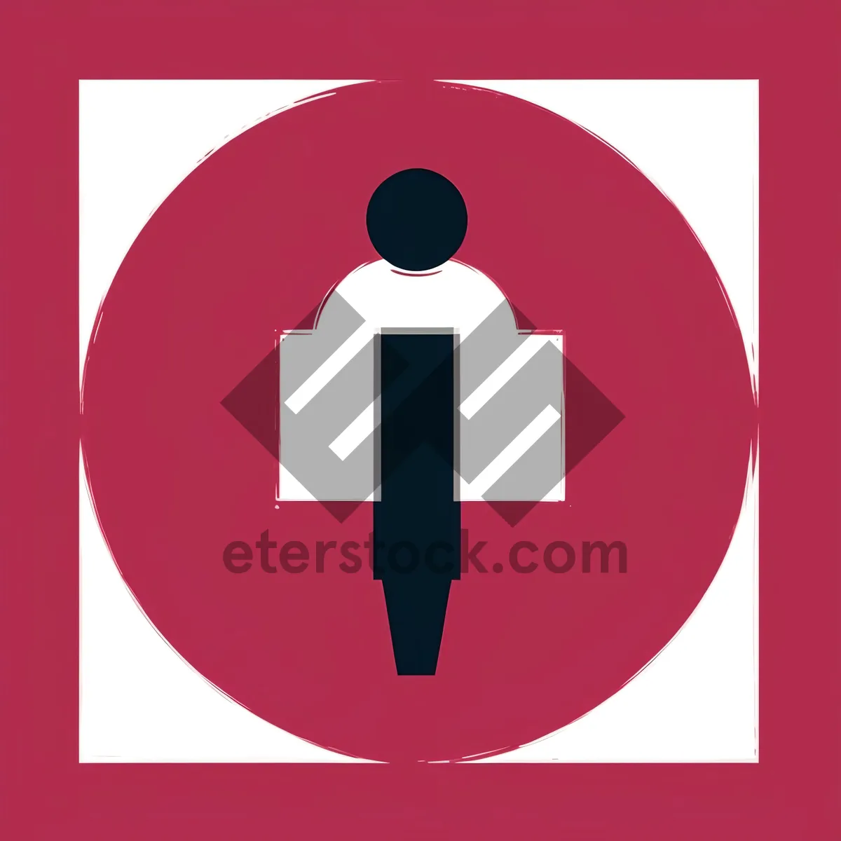 Web Icon: Shiny Round Button Sign