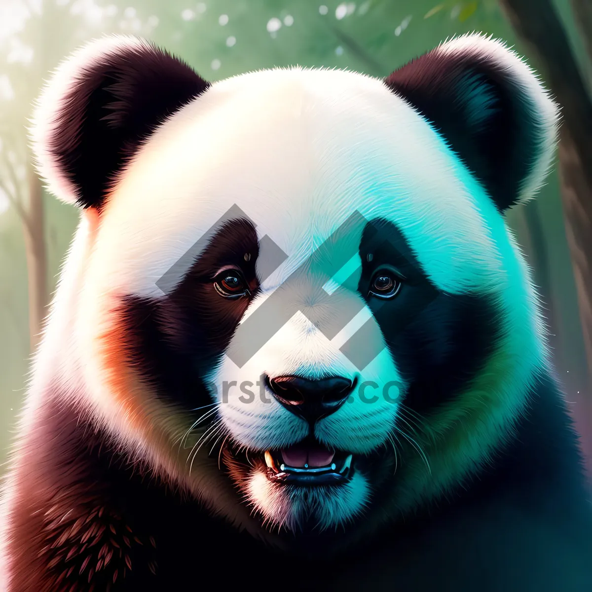 Picture of Giant Panda: Cute Black Bear with Lovable Eyes