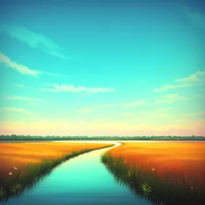 Serenity at Sunset: Tranquil Waters Reflecting the Glowing Sky
