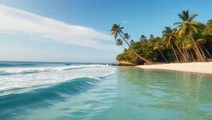 Tropical paradise beach holiday relaxation under the sun.