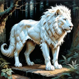 Dangerous Wild Cat in the Jungle.