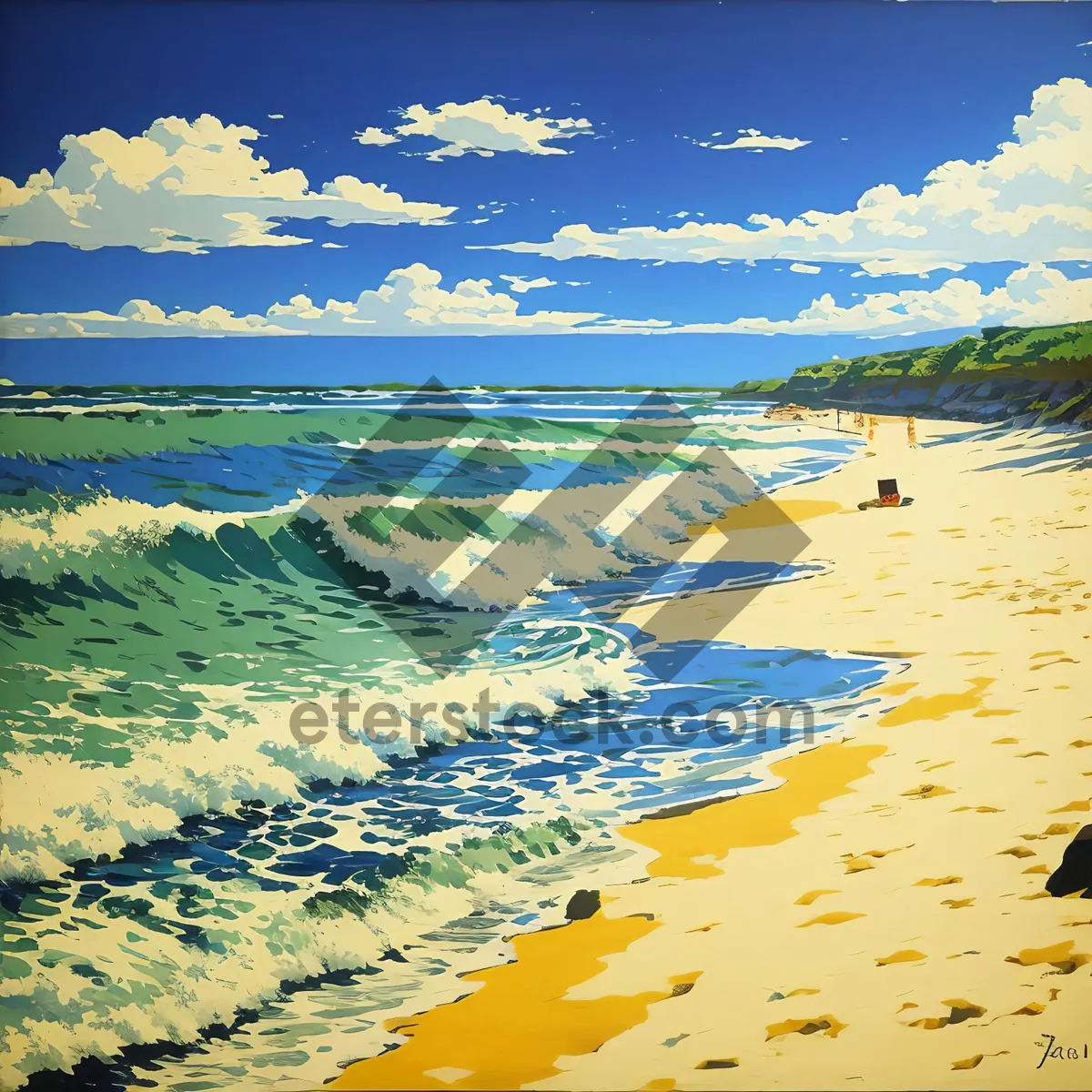 Picture of Serene Coastal Retreat: Beach, Sand, and Ocean Bliss