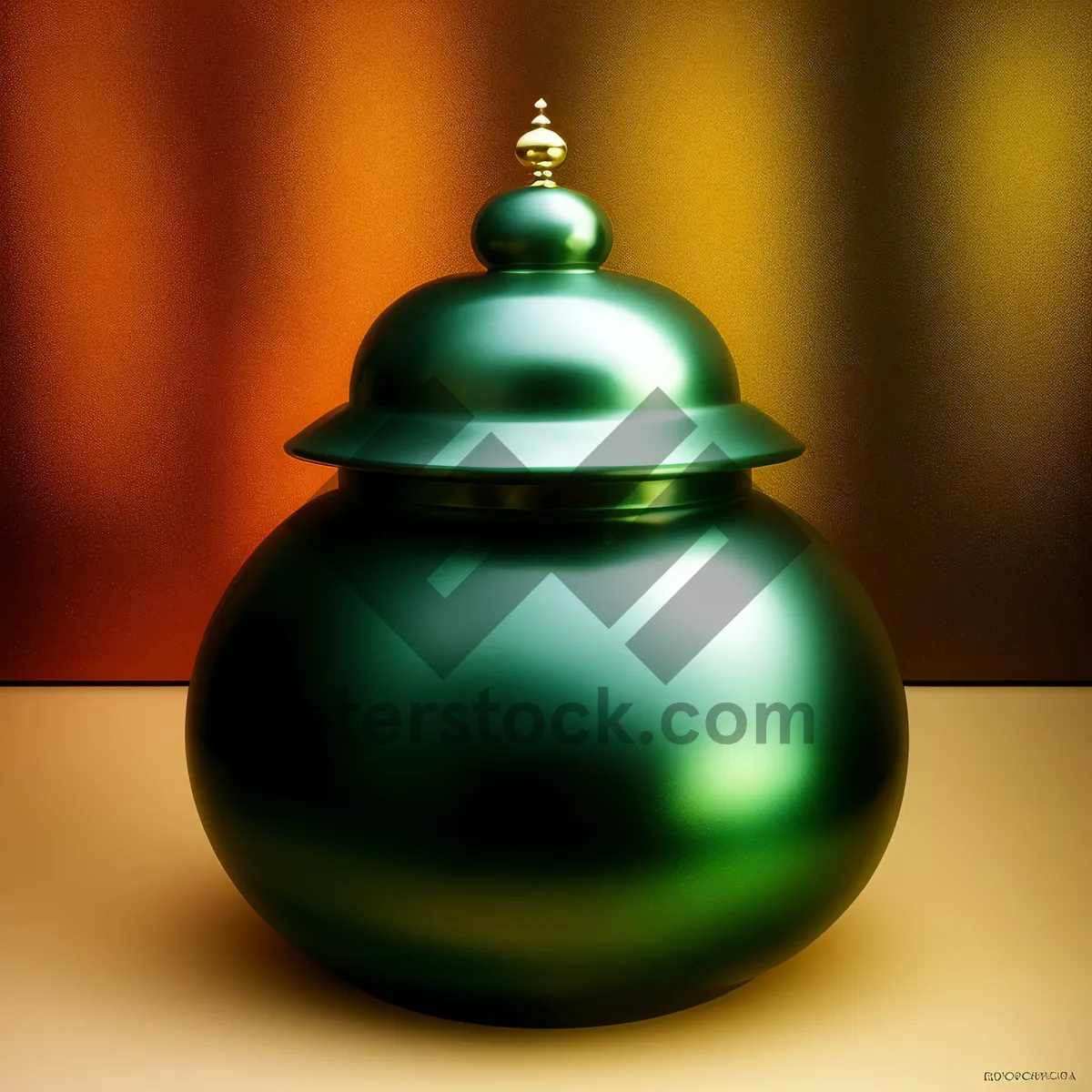 Picture of Traditional Teapot Vessel Glass Container Decoration