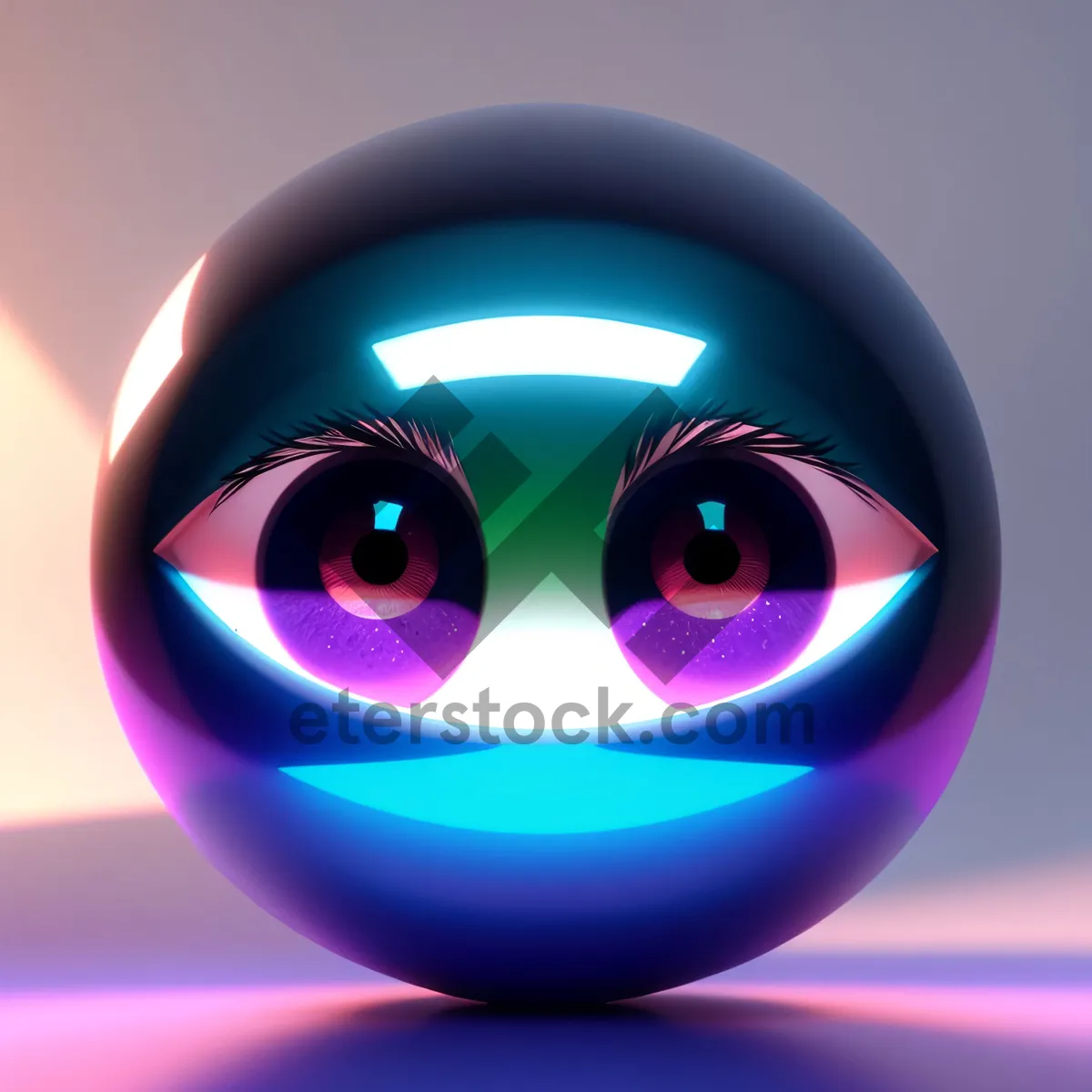 Picture of Shiny 3D Circle Button Icon Design