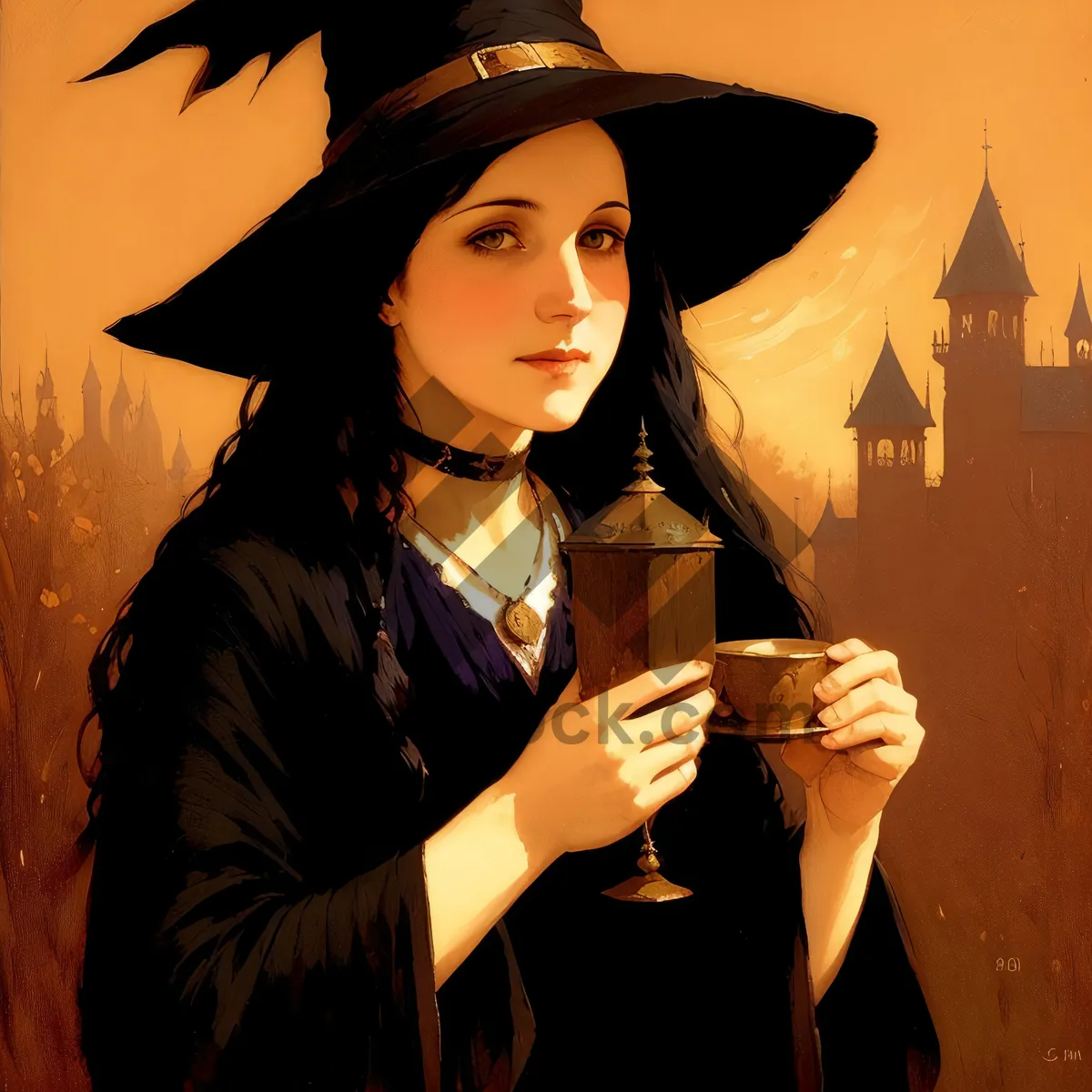 Picture of Smiling Graduate with Mortarboard and Gown