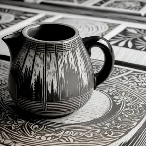 Traditional Ceramic Teapot for Morning Tea and Coffee