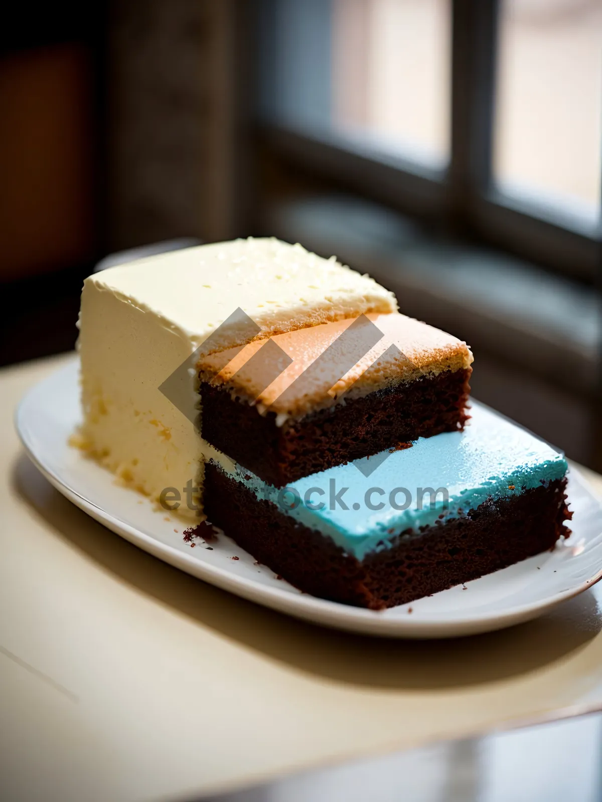 Picture of Delicious Chocolate Cake Slice