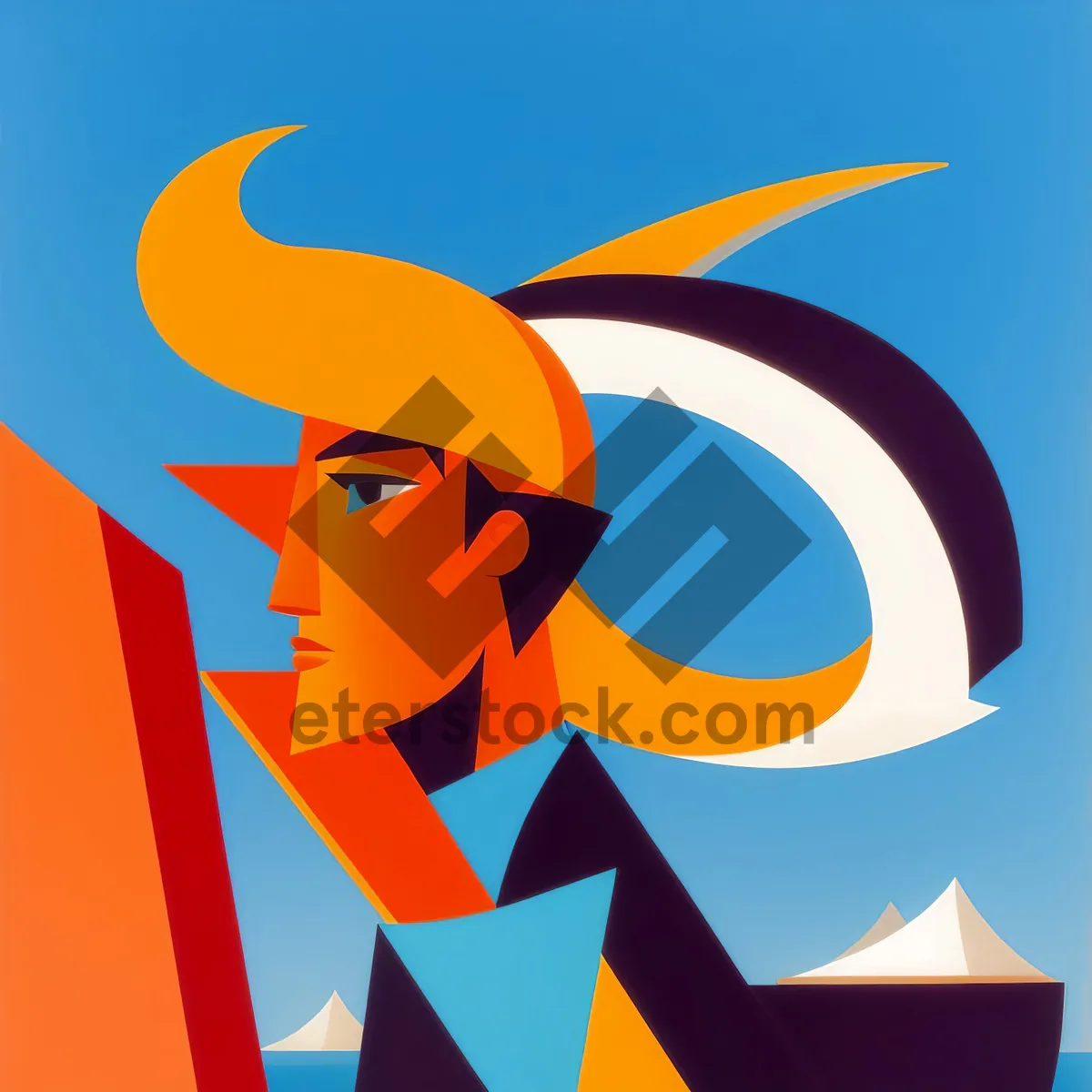 Picture of Creative Symbolic Graphic Design Icon: Artistic Sign