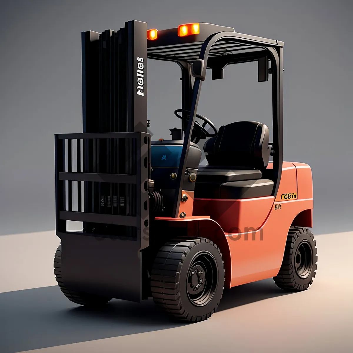 Picture of Industrial Forklift Truck in Warehouse