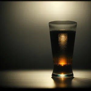 Refreshing Cold Beer in Frosted Glass