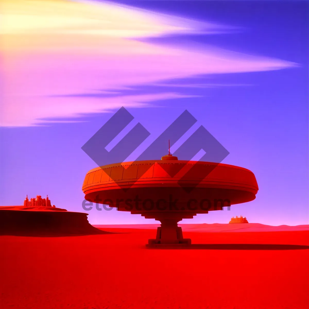 Picture of Skybound Serenity: Airship Sailing through Cloudscape