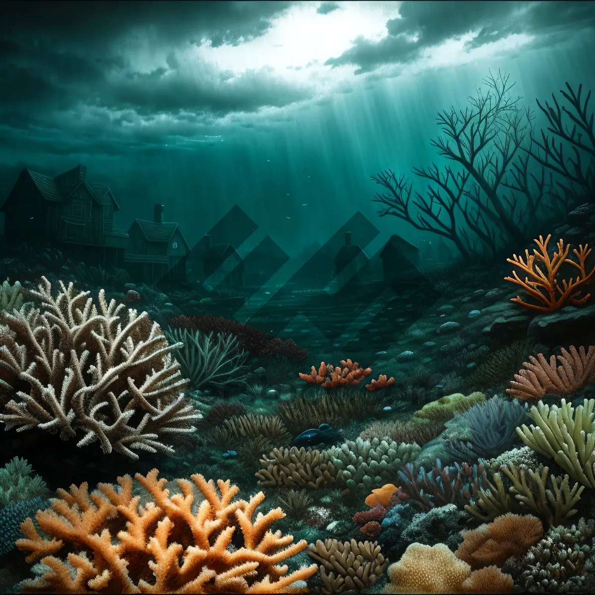 Picture of Vibrant Tropical Coral Reef Abundance