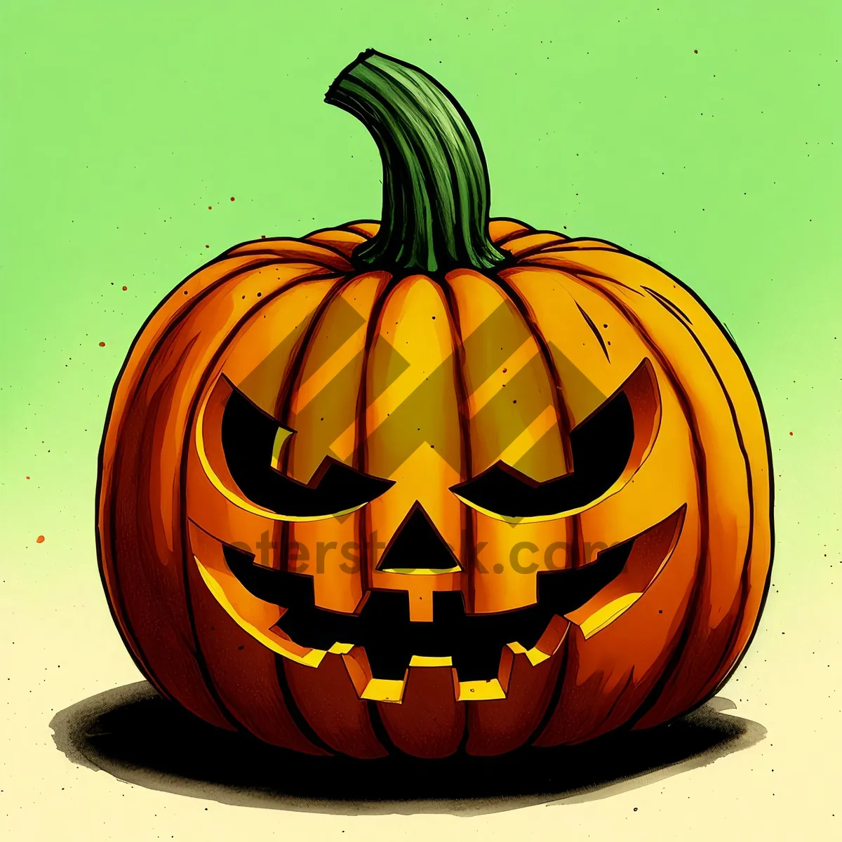 Picture of Spooky Jack-O'-Lantern for Halloween Decoration