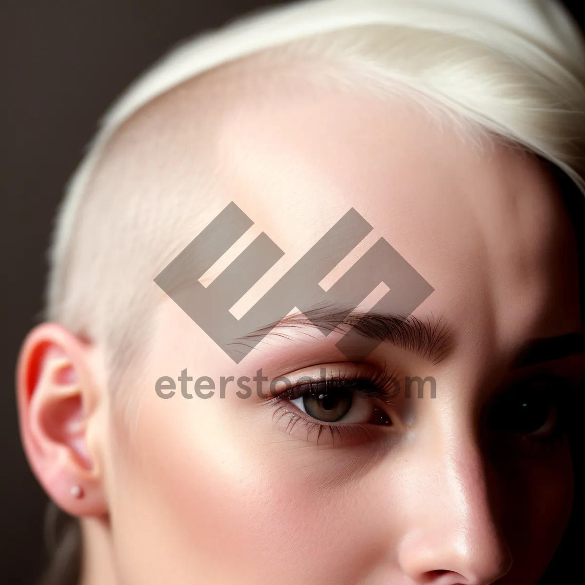 Picture of Radiant Beauty: Captivating Closeup of Attractive Model's Face