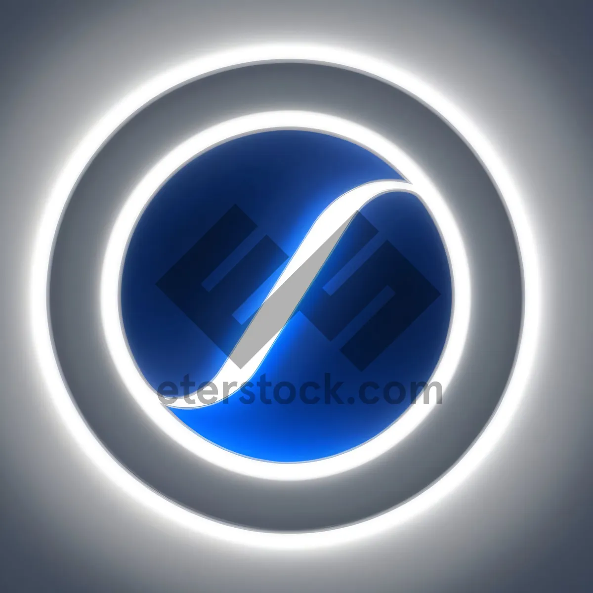 Picture of Web Button: Shiny Glass Lightning Symbol