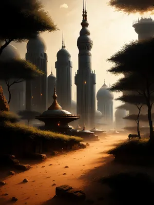 Exquisite Historic Mosque with Majestic Minarets