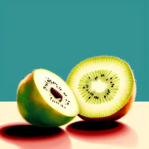 Vibrant Kiwi Fruit Slice: Refreshing, Juicy, and Healthy!