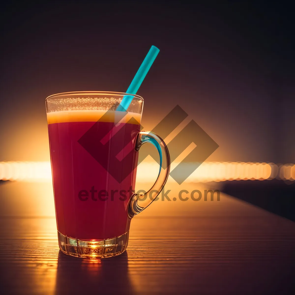 Picture of Refreshing frothy beer in a cold glass.