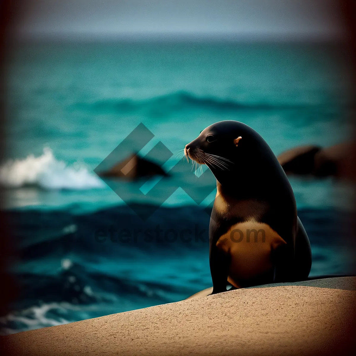 Picture of Majestic King Penguin on Seaside