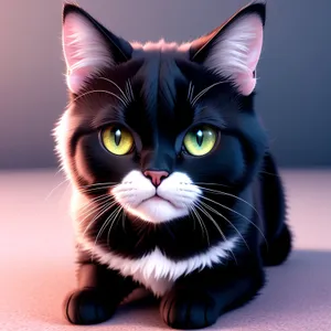 Adorable Gray Tabby Kitty with Whiskers