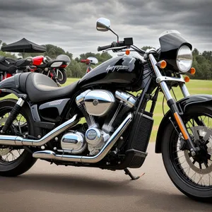 Speeding Through the Open Road: Motorcycle Rider on a Pillion