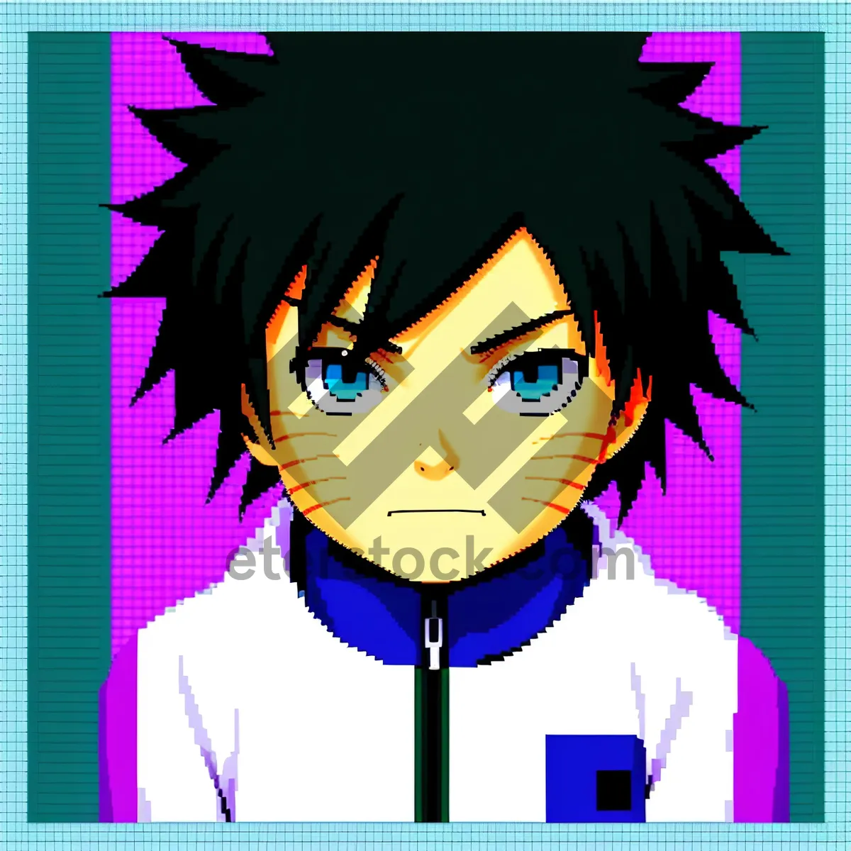 Picture of Cartoon DJ art with broadcaster amulet