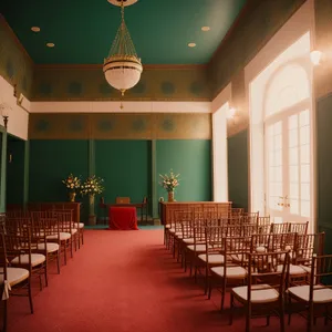 Modern Kitchen Interior Design with Wooden Furniture and Counter