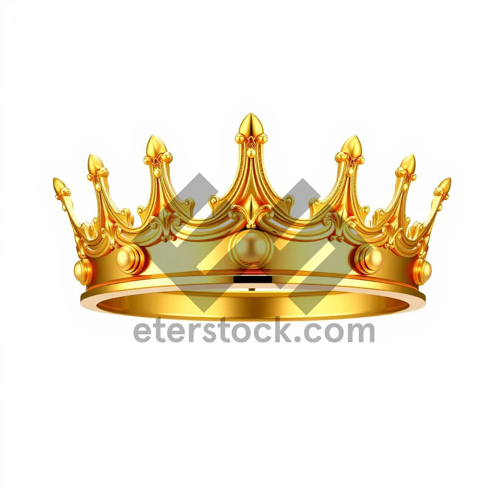 Picture of Baron symbol of heraldry with gold decoration ornament.