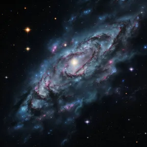 Mystical Celestial Body in Dark Space