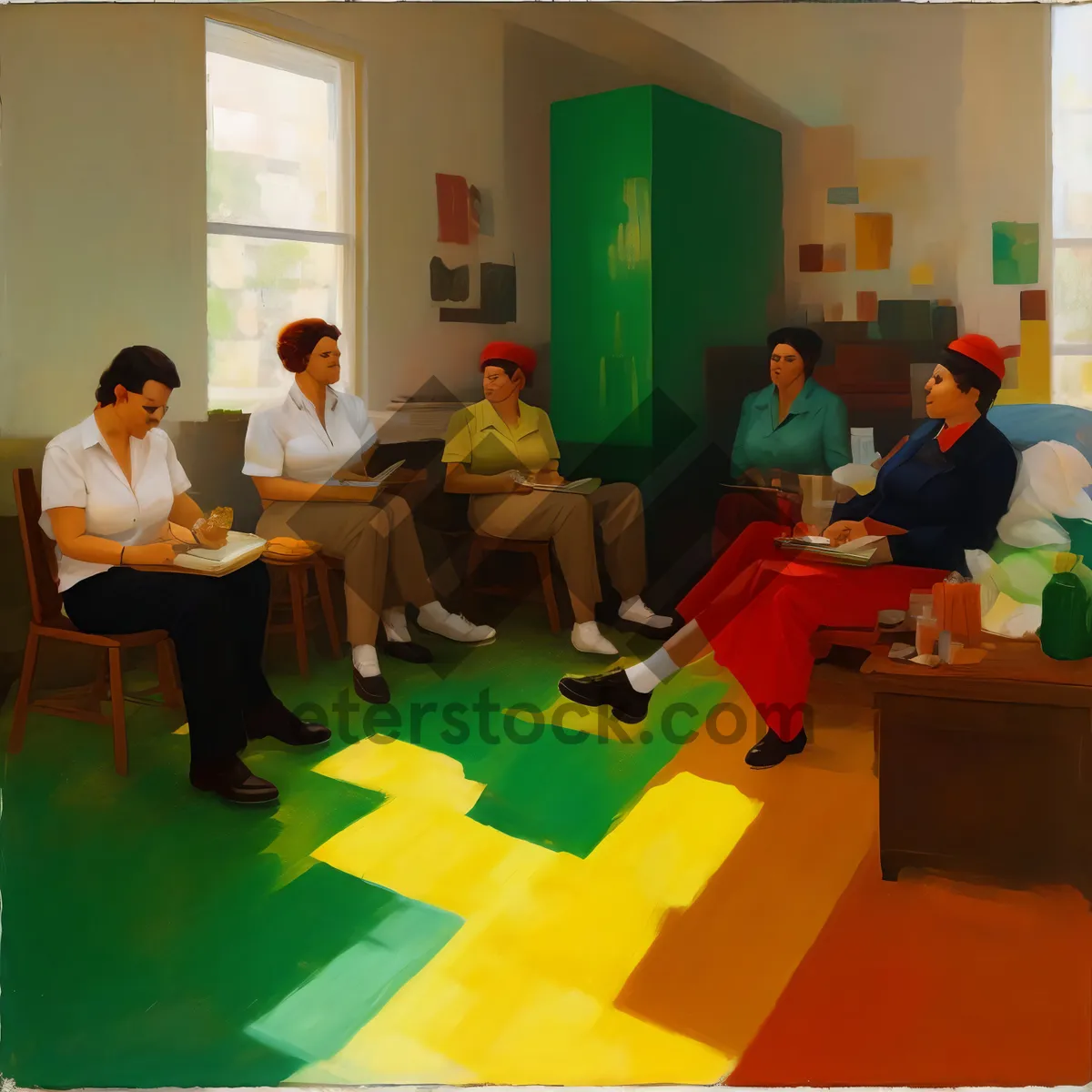 Picture of Office Professionals Meeting in Classroom Setting